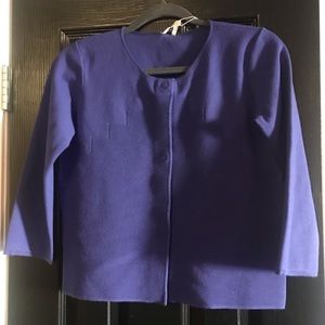 Ladies Armani Collection 3/4 sleeve Blue Jacket